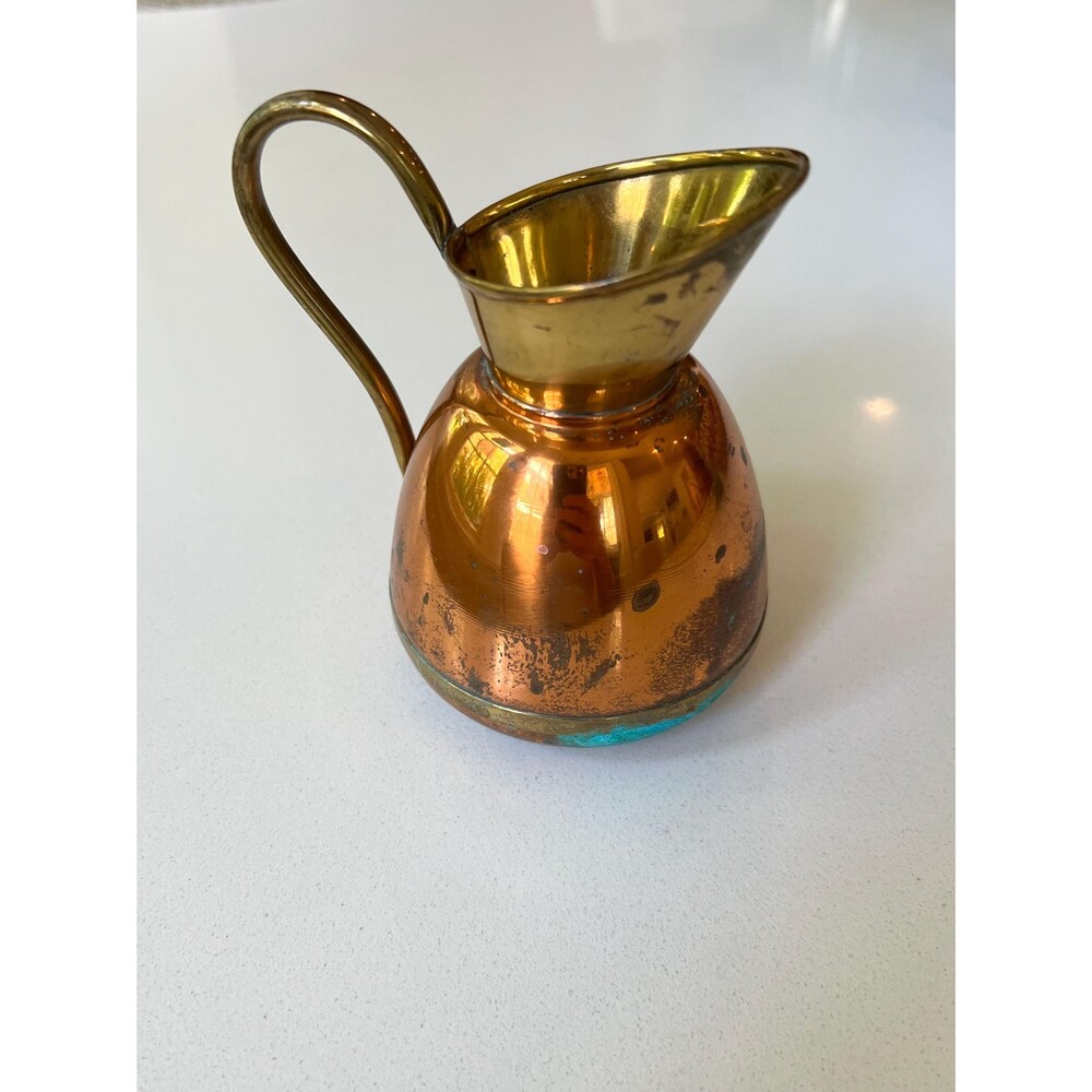 Vintage Peerage England Copper Brass Haystack Jug, English Kitchen Decor